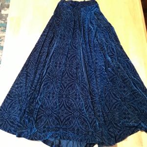 Blackmilk blue velvet skirt